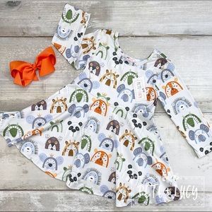 NWT Pete+Lucy Dress Happy Zoo